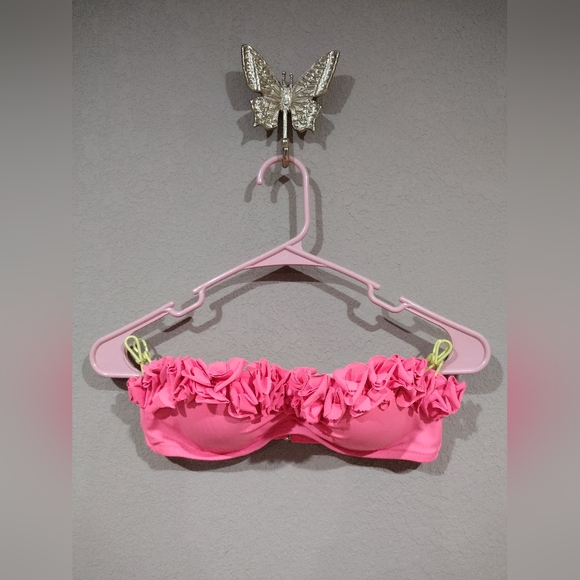 Victoria's Secret Other - Victoria's Secret Ruffle Rosette Swim Top